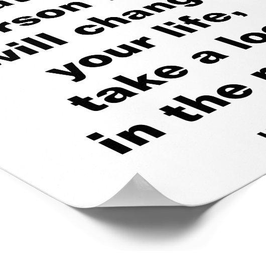 Poster Devis positif Go Getter Intention quotidienne (Coin)