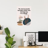 Poster devis pour hôpital, médecin, centre médical (Bureau à domicile)