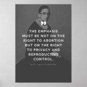 Poster Devis Pro Choice Ruth Bader Ginsburg (Devant)