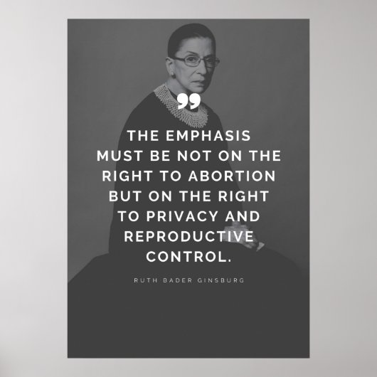 Poster Devis Pro Choice Ruth Bader Ginsburg (Devant)