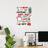Poster Devis tendance de Noël de Noël (Bureau à domicile)