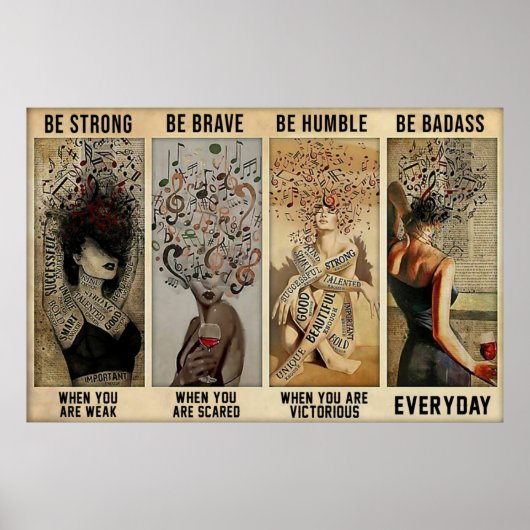 Poster devis vintage (Devant)