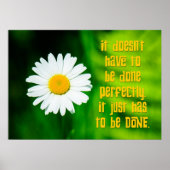 Poster Devise du Procrastinateur : Terminé (Devant)