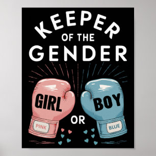 Poster Dévoilement Du Sexe Gardien De La Boxe Du Sexe