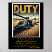 Poster Devoir : cicatrices du service (Devant)