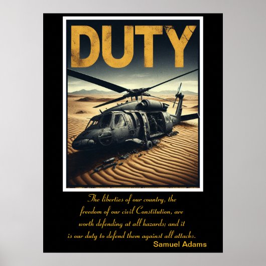 Poster Devoir : cicatrices du service (Devant)