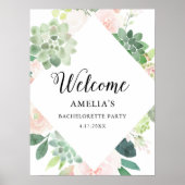 Poster DEVON Green Bachelorette Party Bienvenue 18x24 (Devant)