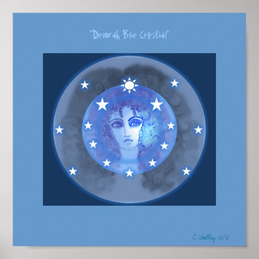 Poster "Devorah Blue Celestial" (Devant)