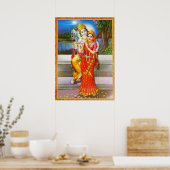 Poster Dévotion à Radha Krishna (Cuisine)