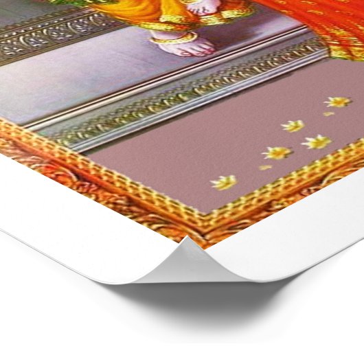 Poster Dévotion à Radha Krishna (Coin)