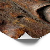 Poster Dévotion sculptée Marie en bois (Coin)