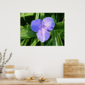 Poster Dewy Trillium Fleur sauvage de printemps (Cuisine)