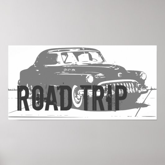 Poster d'excursion de la Voiture Rétro (Devant)