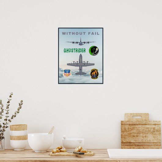 Poster d'expédition AC-130J (Cuisine)
