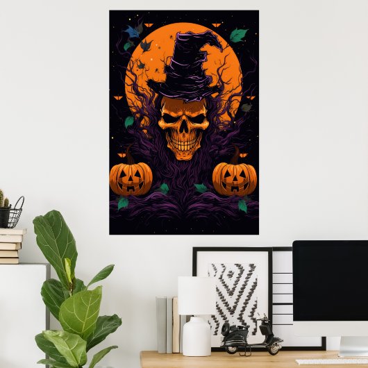 Poster d'Halloween (Bureau à domicile)