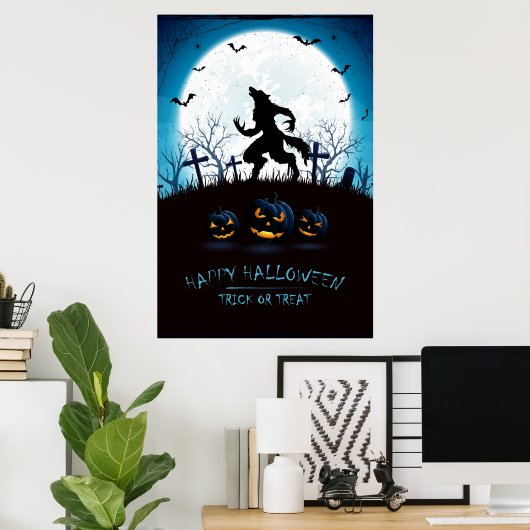 Poster d'Halloween (Bureau à domicile)