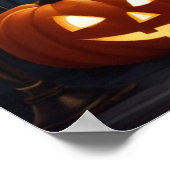 Poster d'Halloween 2024, citrouille, effrayant, ha (Coin)