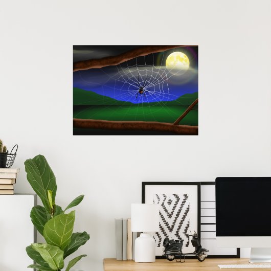 Poster d'Halloween Black Widow Spider (Bureau à domicile)