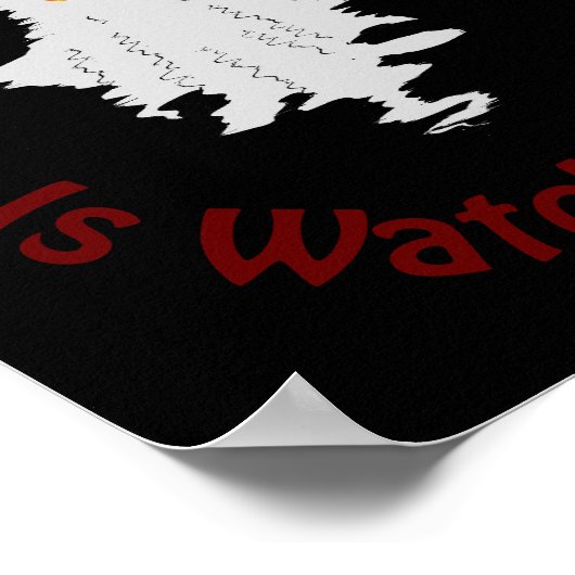 Poster d'Halloween | Boo Vous Regarde (Coin)