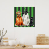 Poster d'Halloween Chats & Chiens (Cuisine)