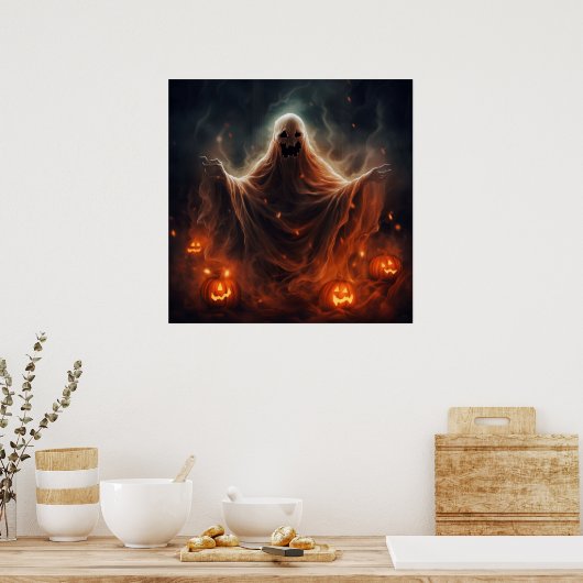 Poster d'Halloween éffrayant (Cuisine)