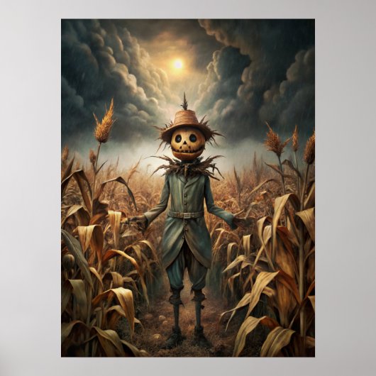 Poster d'Halloween éffrayant (Devant)