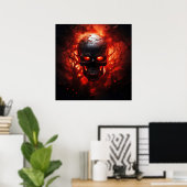 Poster d'Halloween éffrayant (Bureau à domicile)