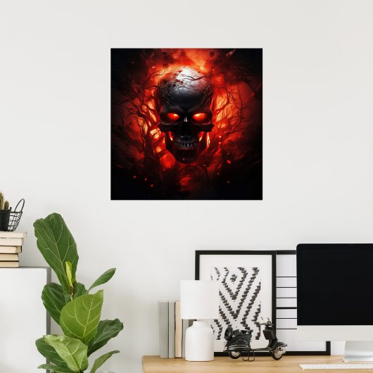 Poster d'Halloween éffrayant (Bureau à domicile)