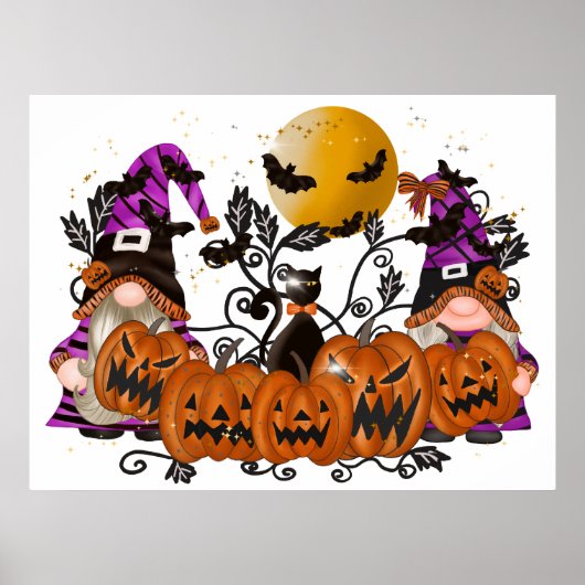 Poster d'Halloween Gnomes (Devant)