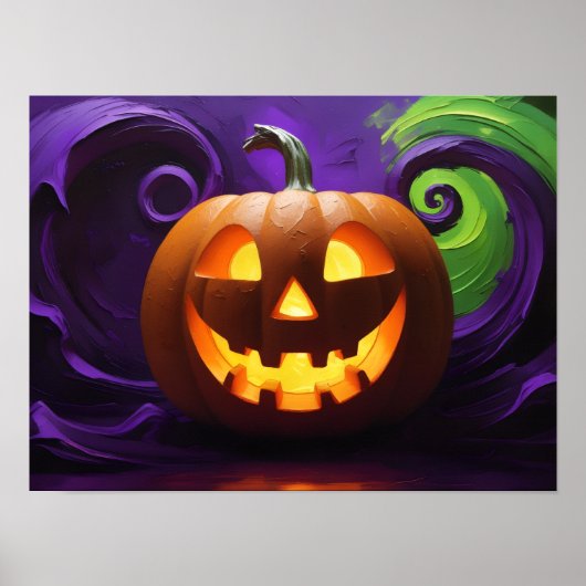 Poster d'Halloween Jack-o-Lantern (Devant)