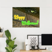 Poster d'Halloween Leucauge Orb Weaver (Bureau à domicile)