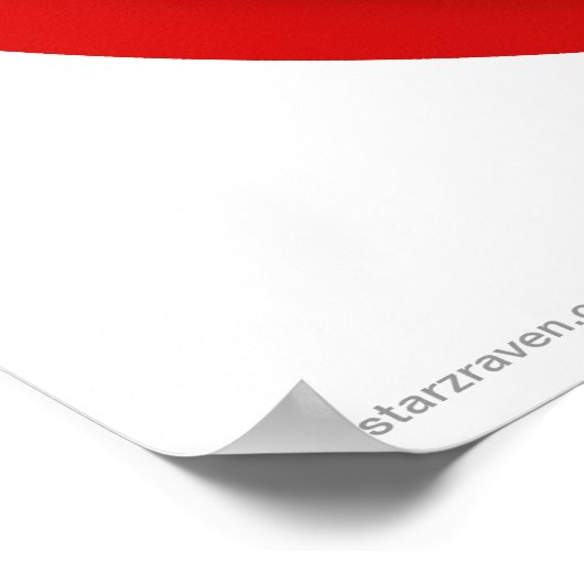 Poster d'Halloween Rouge Ghost mignon (Coin)