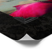 Poster d'Halloween Spider et Rose rouge (Coin)