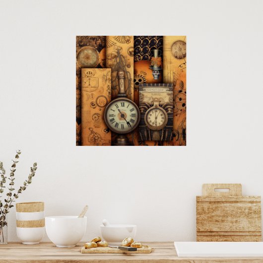 Poster d'Halloween Steampunk (Cuisine)