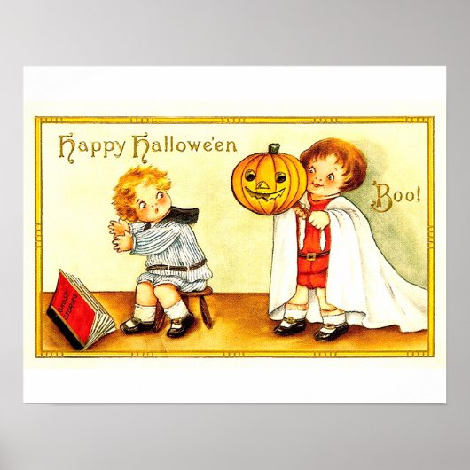 Poster d'Halloween vintage pour enfants (Devant)