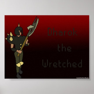 Poster Dharok, l'affiche misérable