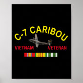 Poster Dhc-4 Caribou Avion Vietnam Vétérinaire C 7 Caribo (Devant)
