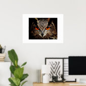Poster d'hibou (Bureau à domicile)