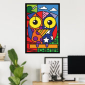 Poster d'hibou (Bureau à domicile)