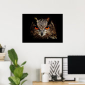 Poster d'hibou (Bureau à domicile)