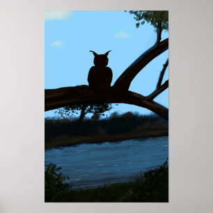 Poster d'hibou (Matte)