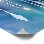 Poster d'hiver bleu (Coin)