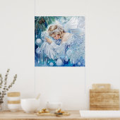 Poster d'hiver bleu (Cuisine)