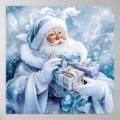 Poster d'hiver bleu (Devant)