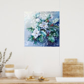 Poster d'hiver bleu (Cuisine)