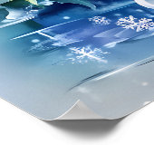 Poster d'hiver bleu (Coin)