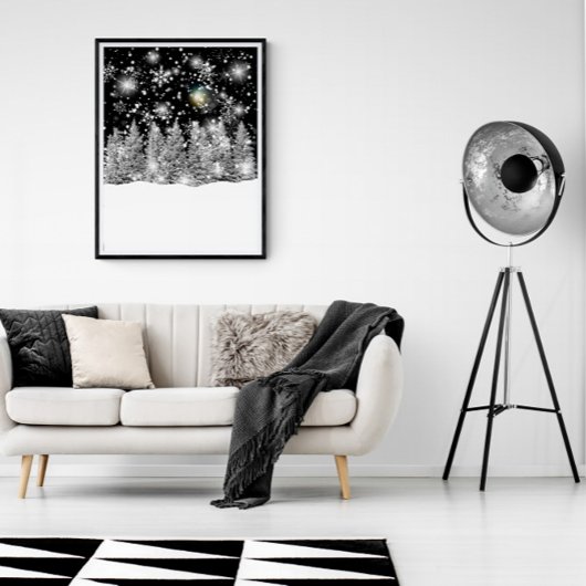 Poster d'hiver Solstice Snowfall