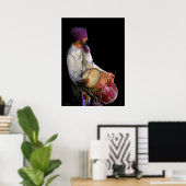 Poster Dhol Drummer, Beaux-Arts (Bureau à domicile)