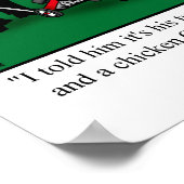 Poster d'Humour drôle "Son tour de faire le dîner" (Coin)