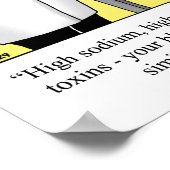 Poster d'Humour Médicale amusant "Chip de pomme de (Coin)